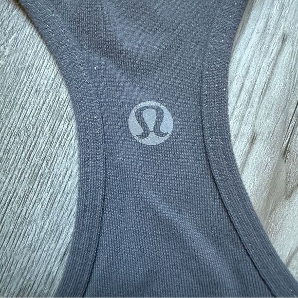 Lululemon Cool Racerback Tank Top CRB Gray 6 Workout Gym - Picture 6 of 10